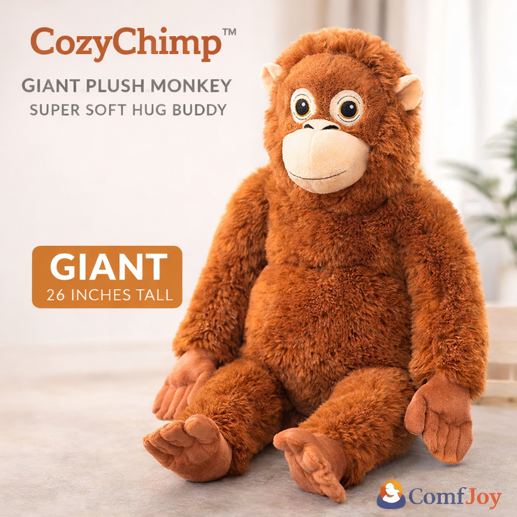 CozyChimp™ — Giant Hug Buddy (26”)